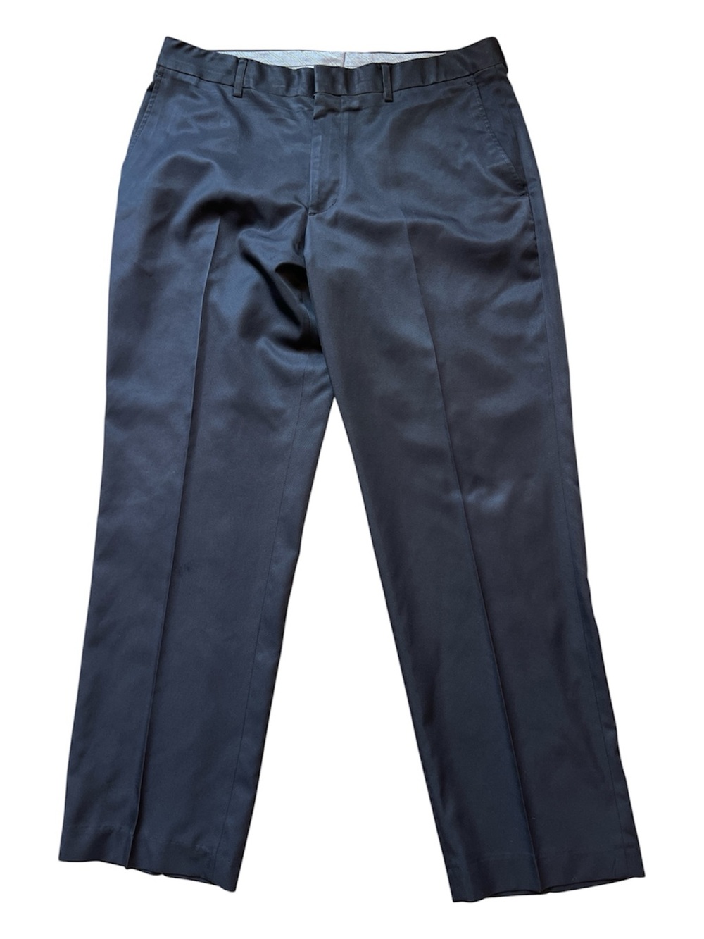 Walter Hagen Mens 36x30 Black Golf Pants Flat Front Dress Slacks
